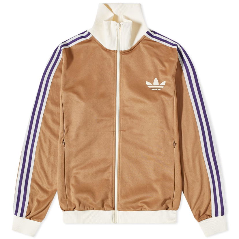 Træningsdragt adidas Originals Adicolor 70s Poly Track Top Brun | IB3427