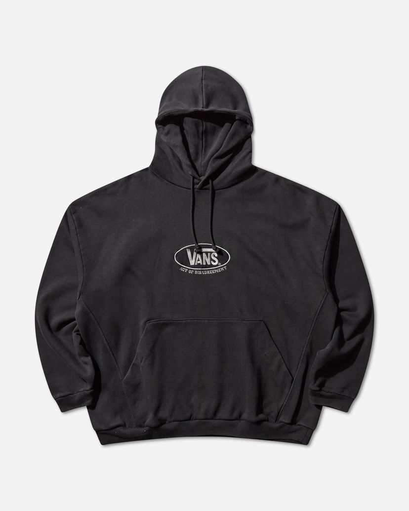 Sweatshirt Vans Act of Disagreement Oval Logo Hoodie Sort | VN000RPZEMQ1