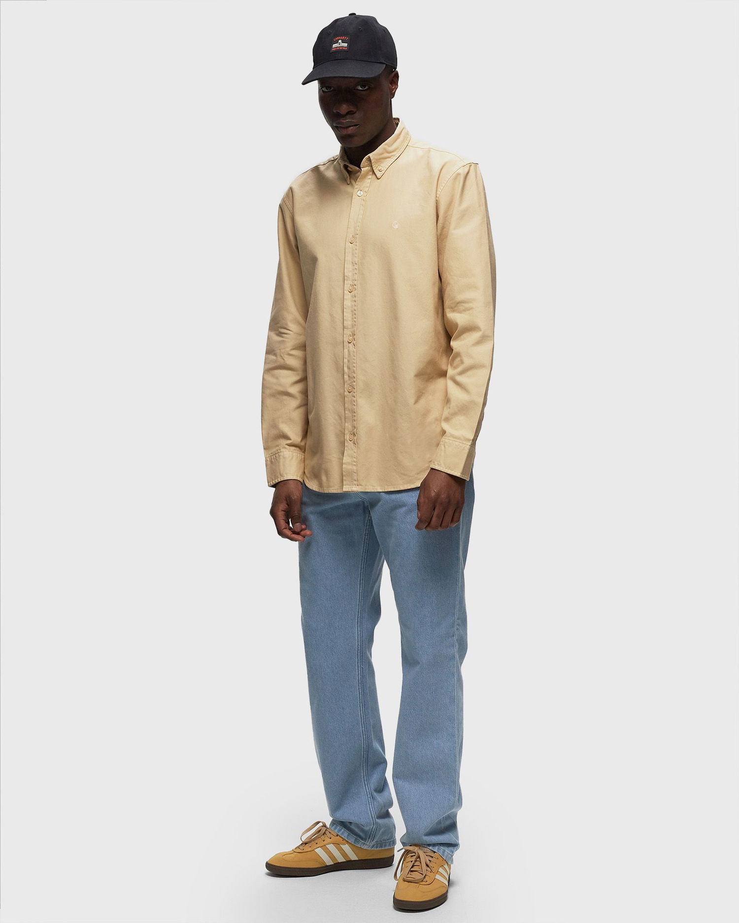 Skjorte Carhartt WIP L/S Bolton Shirt Beige | I030238-1YR.GD, 1