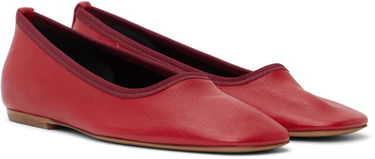 Kjole Dries Van Noten Dries Van Noten Leather Ballerina Flats Rød | WS251-1634-140, 3