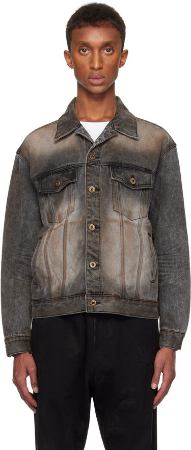 Jakke We11done We11done Washed Denim Jacket Grå | WD-DJ3-24-315-U-BK, 0