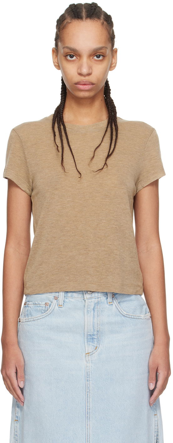 T-shirt AGOLDE AGOLDE Adine T-Shirt Beige | A7180-1653, 0