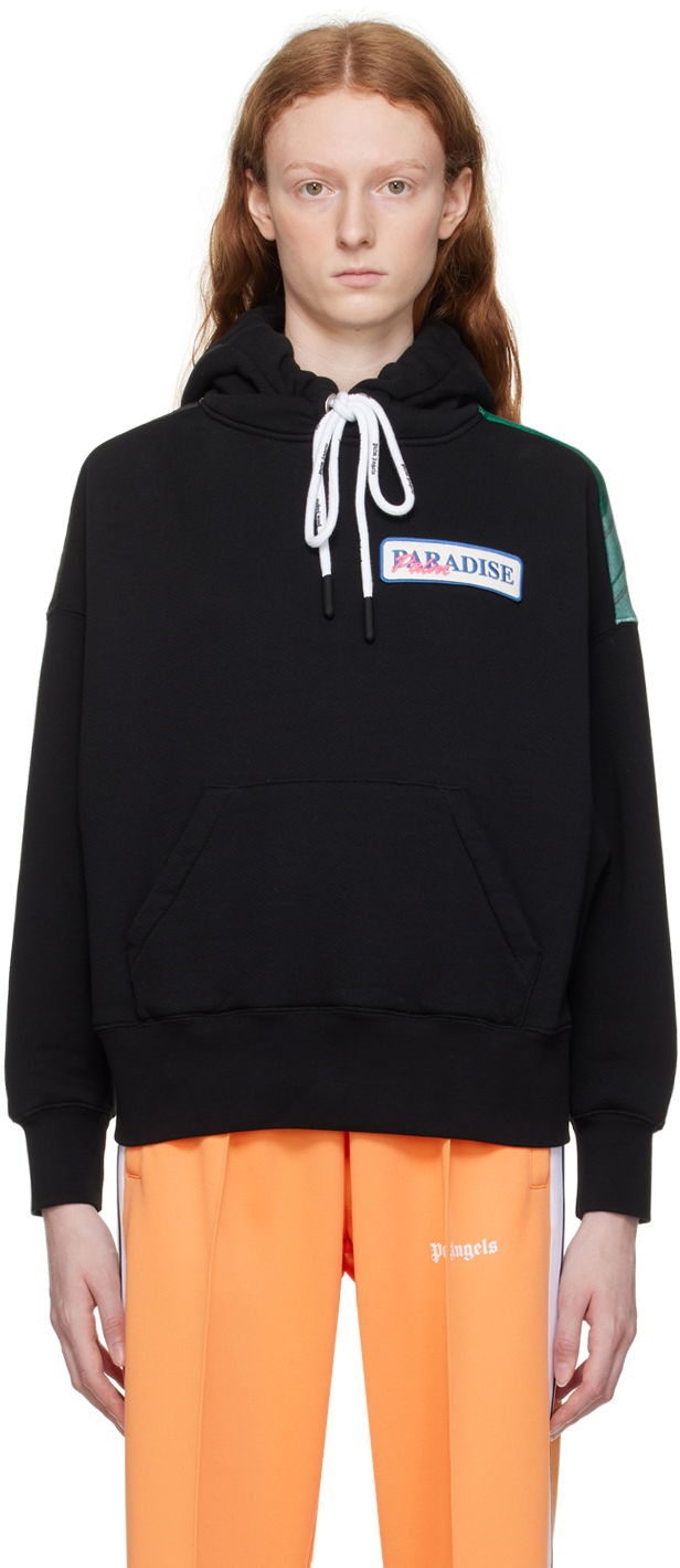 Sweatshirt Palm Angels Classic Logo Patch Hoodie Sort | PWBB023S23FLE0011084