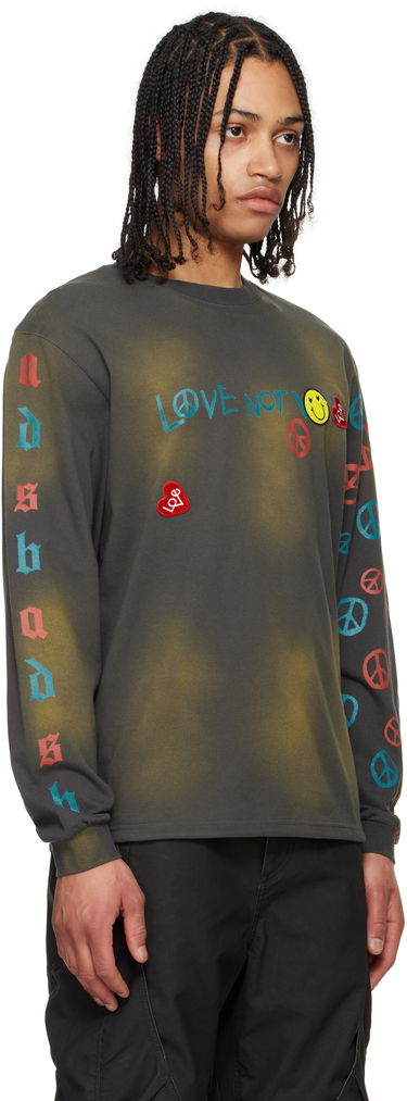 T-shirt Andersson Bell Andersson Bell 'Love Not War' Long Sleeve T-shirt Grøn | atb1254u, 4