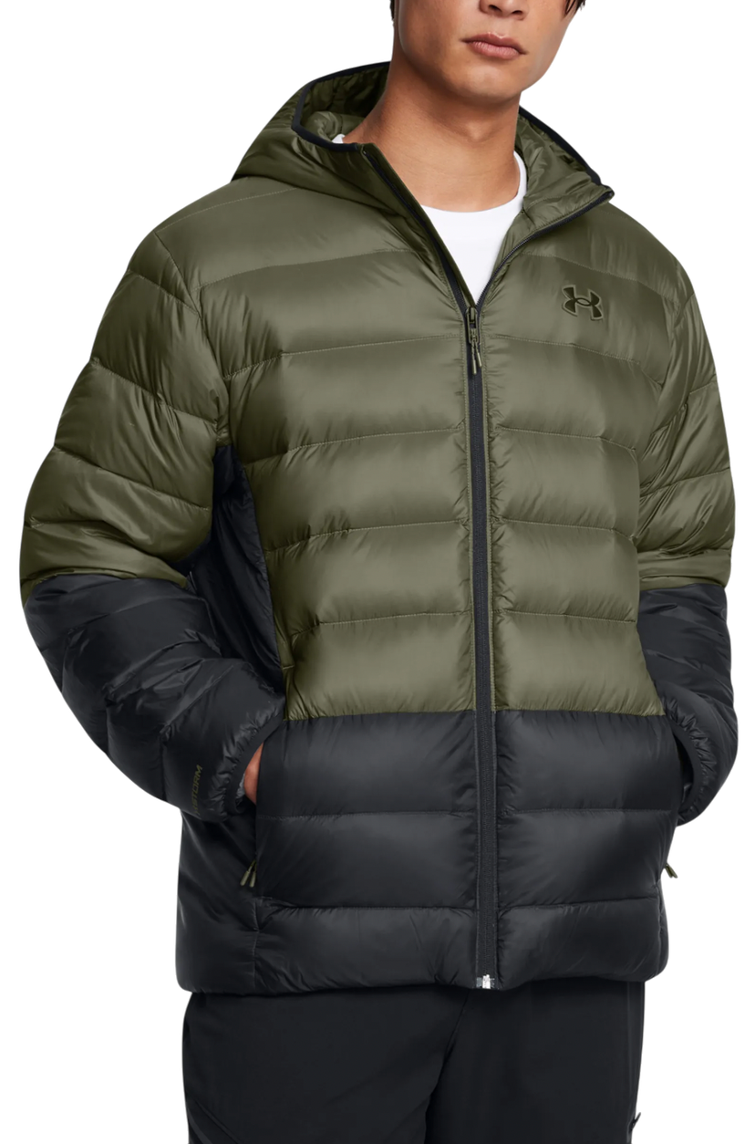 Puffer jakke Under Armour Under Armour Legend Down Hooded Jacket Grøn | 1385837-390