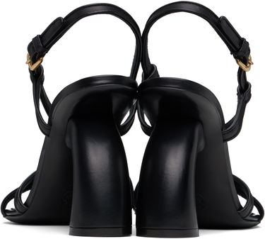 Skopleje Dries Van Noten Dries Van Noten Leather Heeled Sandals Sort | WS251-1565-109, 1
