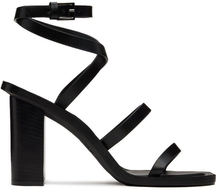 Sneakers og sko Max Mara Juttal Heeled Sandals Sort | 2414521092600, 0