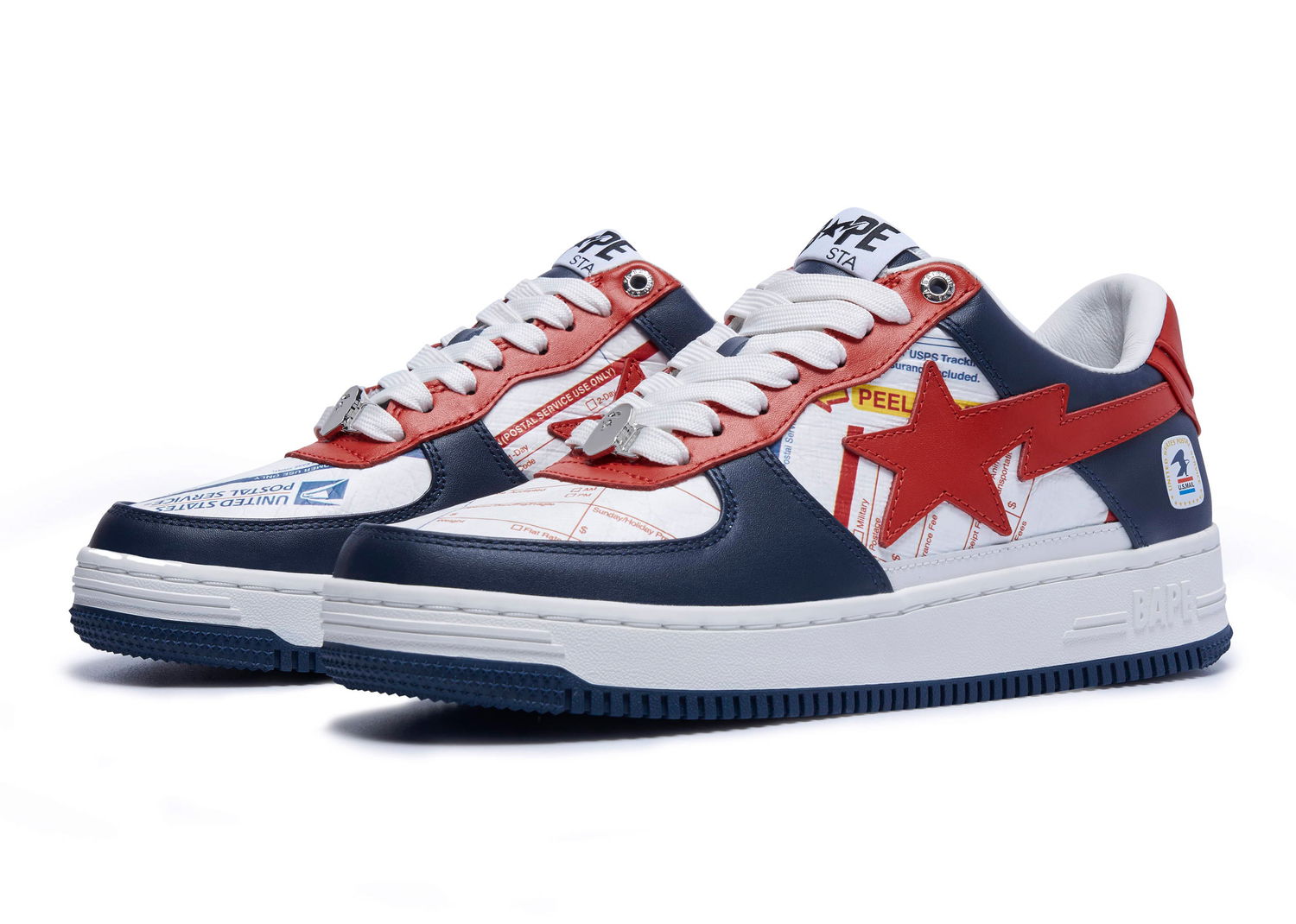 Sneakers og sko BAPE Bape Sta "USPS" Mørkeblå | 001FWI221902-NVY, 0