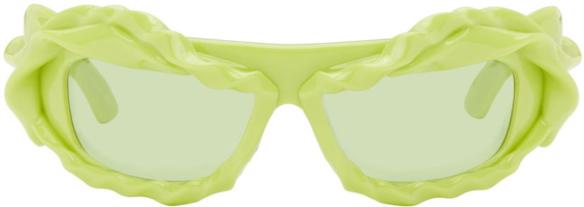 Solbriller Ottolinger Ottolinger Twisted Sunglasses Grøn | 1272601421