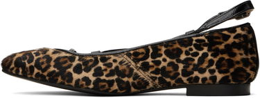 Sneakers og sko A.P.C. A.P.C. Katie Leopard Print Calf Hair Ballerina Flats Brun | PXBUM-F53309, 2