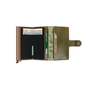 Tegnebog Secrid Floral Embroidered Mini Cardholder Wallet Grøn | MSt-Olive, 1