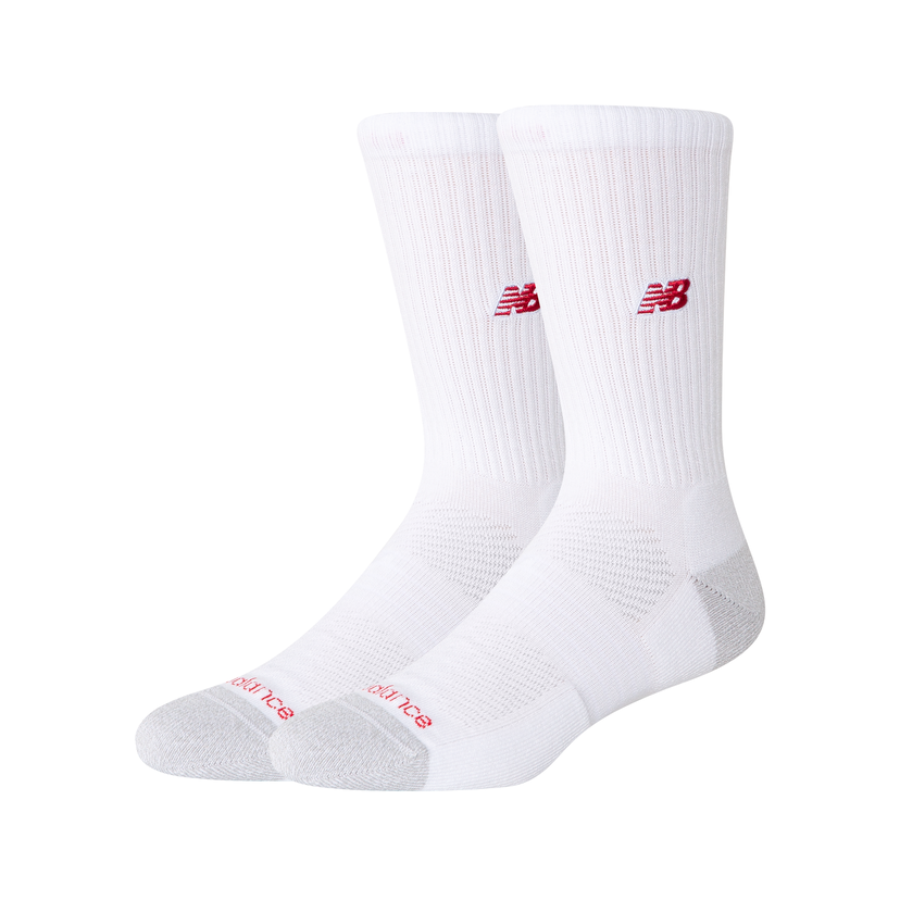 Sokker New Balance Performance Crew Socks Hvid | NBLAS25302WT