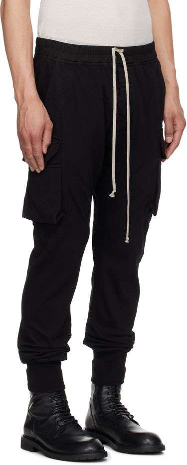 Joggingbukser Rick Owens Rick Owens DRKSHDW Hollywood Mastodon Cut Cargo Pants Sort | DU01E3386 RIG, 1