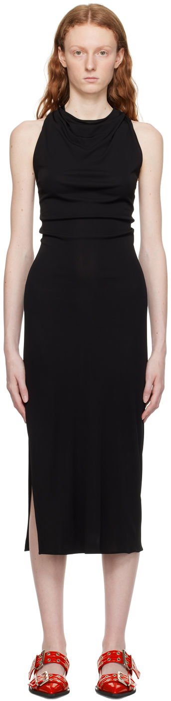 Kjole Helmut Lang Helmut Lang Twisted Maxi Dress Sort | N05HW605