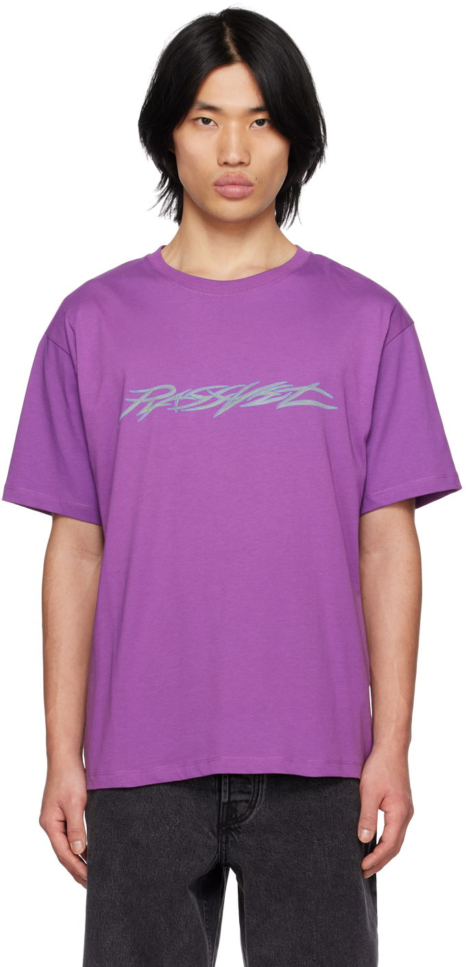 T-shirt PACCBET Rassvet Purple Printed T-Shirt Lilla | PACC12T101