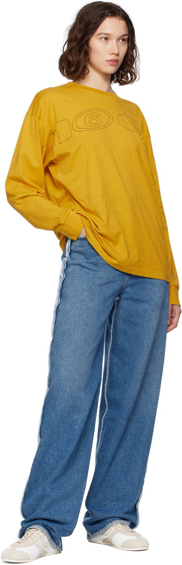 Jeans Maison Margiela MM6 Maison Margiela Raw Edge Jeans Blå | S52LA0263 M30018, 3