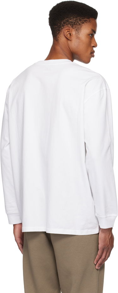 T-shirt SKIMS Heavyweight Cotton Relaxed Long Sleeve T-Shirt Hvid | LS-LST-7893M, 2