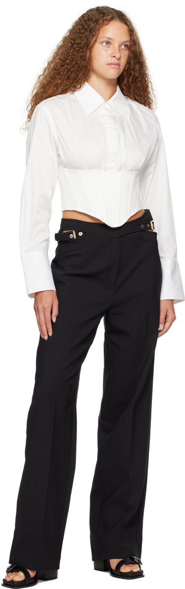Bukser Dion Lee High-Waisted Dress Trousers Sort | C2065P22, 3