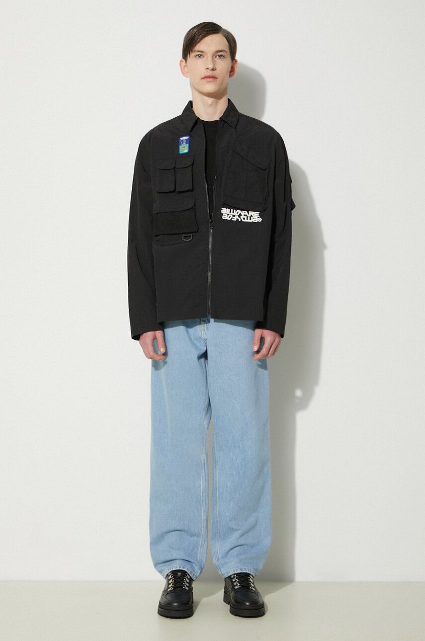 Skjorte BILLIONAIRE BOYS CLUB Billionaire Boys Club Multi Pocket Overshirt Sort | B24239, 1