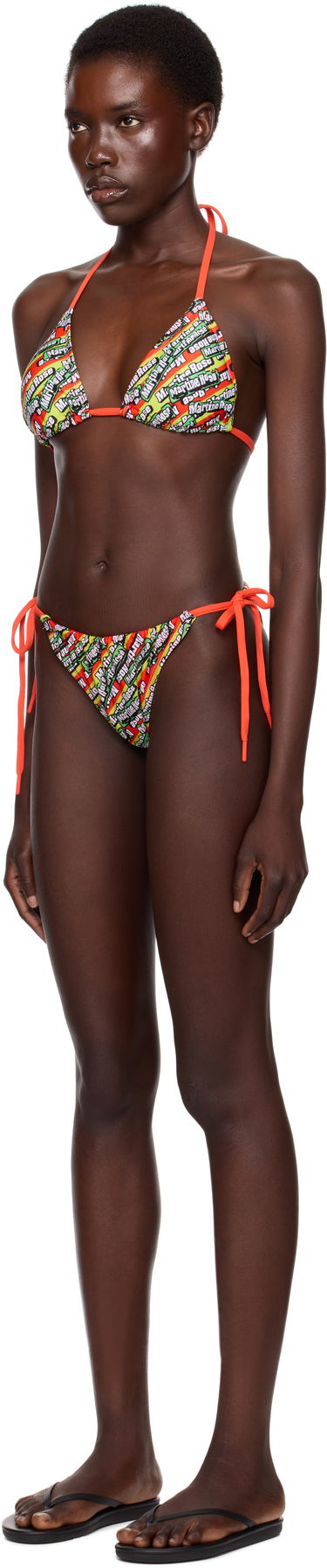 Badetøj Martine Rose Martine Rose Logo Print Bikini Flerfarvet | 141JT13418R, 3