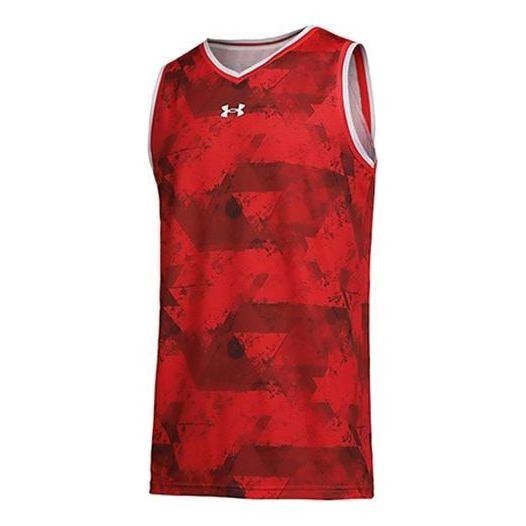 Tanktop Under Armour Printed Basketball Jersey Rød | 21500108-600