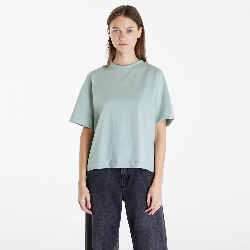T-shirt Queens Essential T-Shirt With Tonal Print Green Grøn | QNS_005