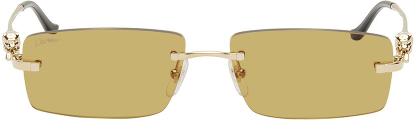 Smykker Cartier 'Panthère' Sunglasses Beige | CT0430S