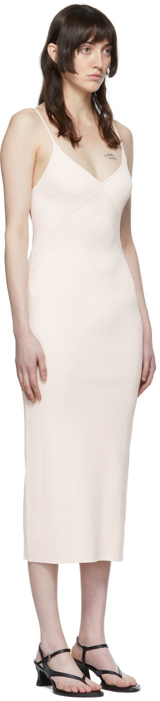 Kjole rag & bone Viscose Midi Slip Dress Beige | WAS22P0061806, 1