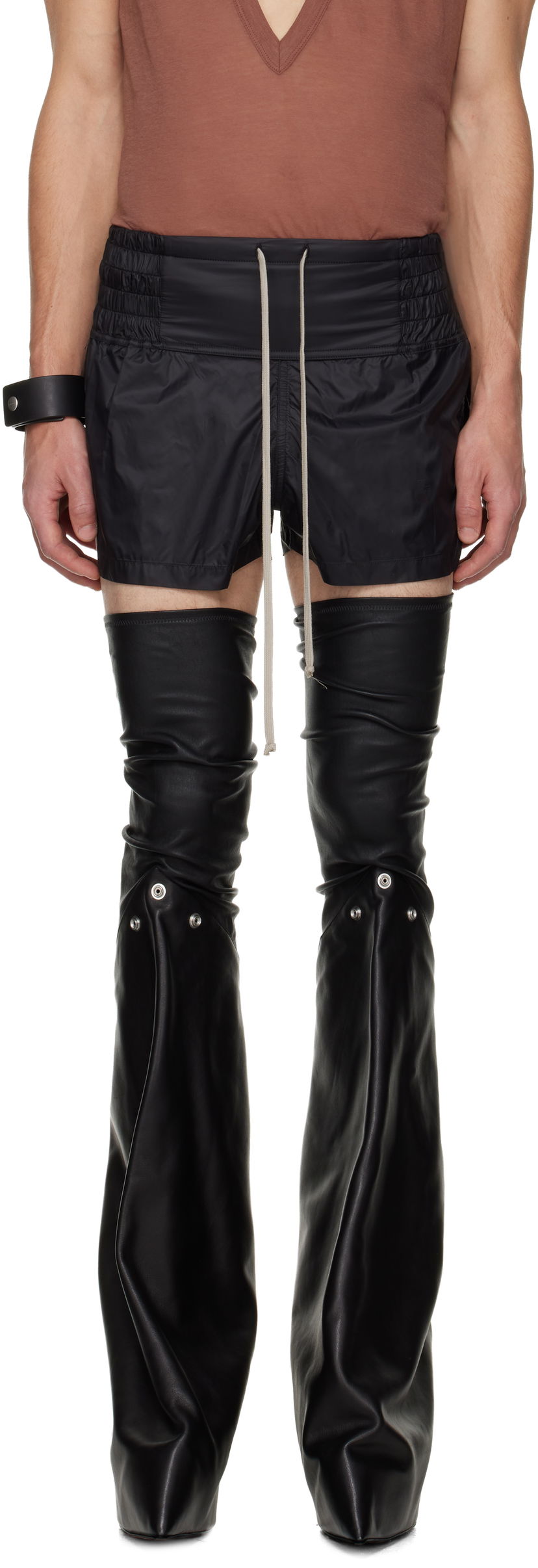 Shorts Rick Owens Concordians Boxing Shorts Sort | RR02E1302 NP