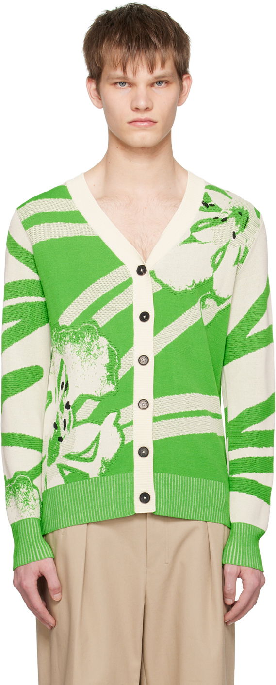 Sweater Feng Chen Wang Feng Chen Wang Floral Cardigan Grøn | FUS15KT08, 0