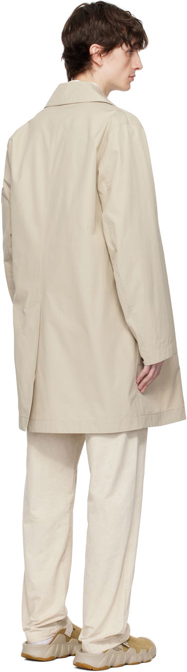 Regnfrakke Stone Island Stone Island Weatherproof Cotton Canvas Coat Beige | K1S15 7100004 S00F1, 2