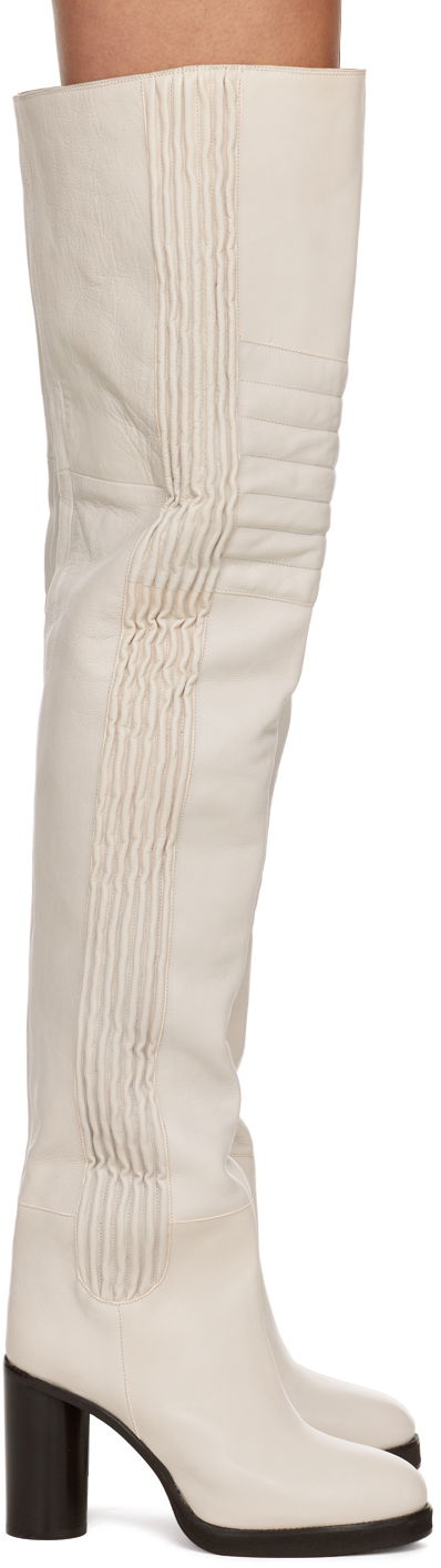 Bukser ISABEL MARANT Isabel Marant Laelle Knee-High Boots Beige | 22HCD0058-22H012S