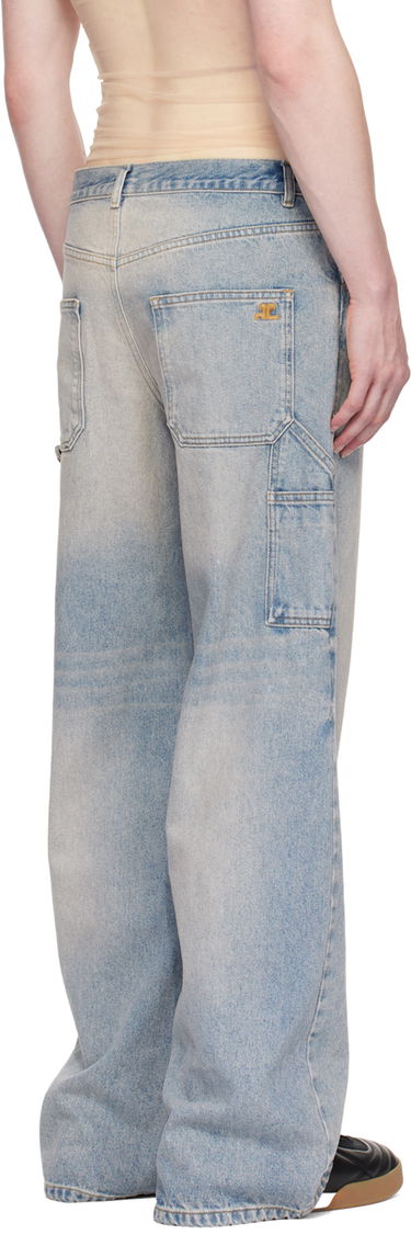 Jeans Courrèges Sailor Wide-Leg Jeans Blå | 124DPA188DE0016, 2