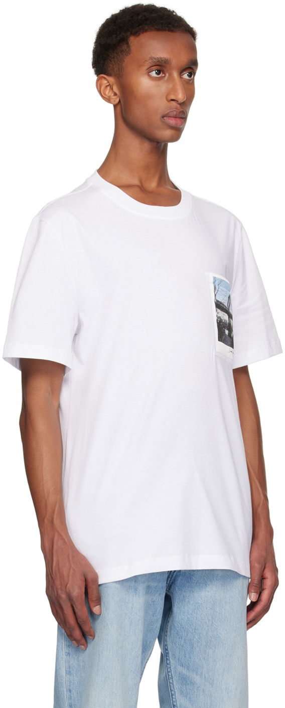 T-shirt Helmut Lang Bridge Postcard T-Shirt Hvid | O06HM513, 1