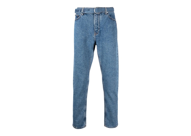 Jeans Off-White Belted Denim Jeans Blå | OMYA142C99DEN0024949, 0