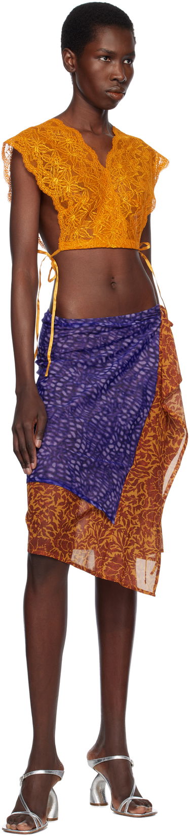 Nederdel Dries Van Noten Dries Van Noten Double Layered Midi Skirt Flerfarvet | 251-011164-1619, 3