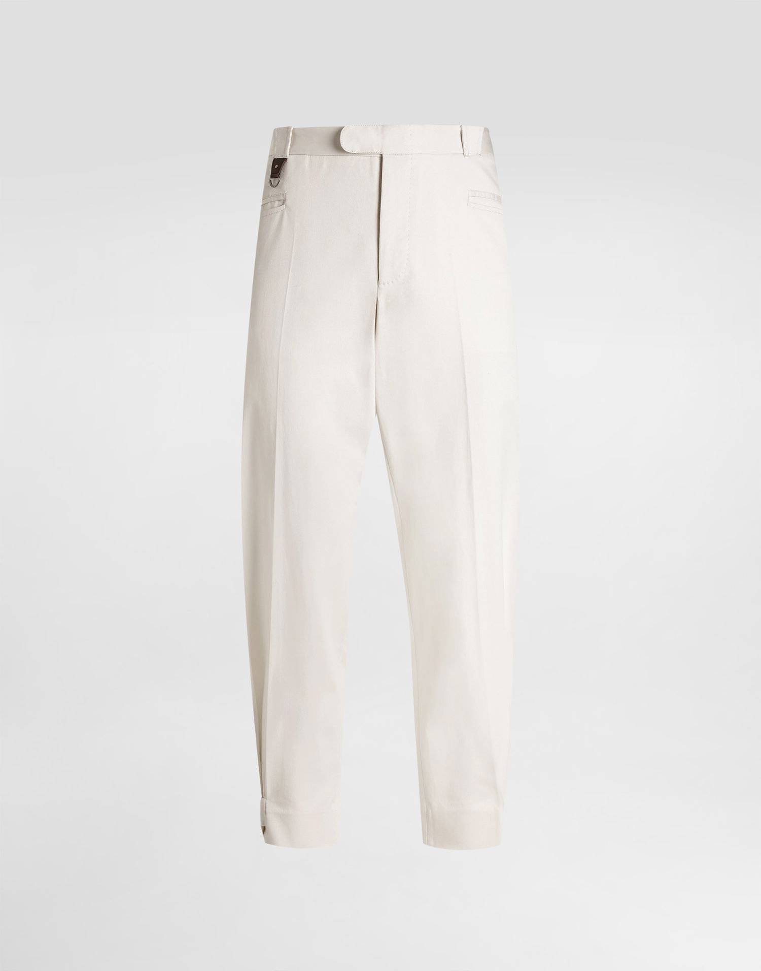 Bukser Dolce & Gabbana Dolce & Gabbana Gabardine Cropped Trousers 46 Hvid | GP13ZTFUFL3W0802, 0