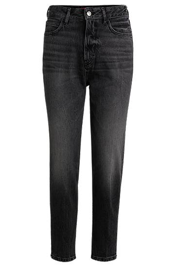 Jeans BOSS Mom Fit Comfort Stretch Jeans Sort | 50519927