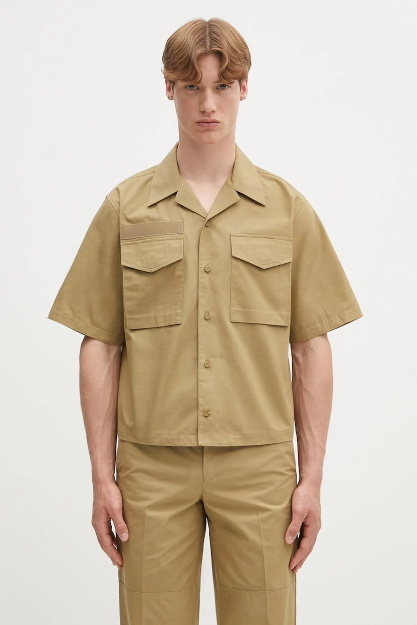 Skjorte Helmut Lang Helmut Lang Boxy Field Shirt Beige | P01HM504