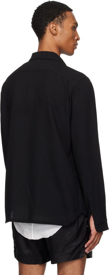 Skjorte Rick Owens Rick Owens Concordians Work Shirt Sort | RU02E1292 WA, 2