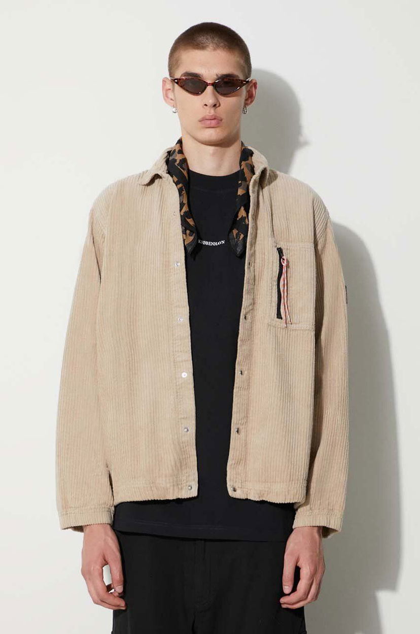 Skjorte Aries Corduroy Overshirt Beige | FUAR40600