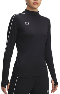 Challenger Midlayer Mock Neck Long-Sleeve Top with Piping Detail and Thumbholes