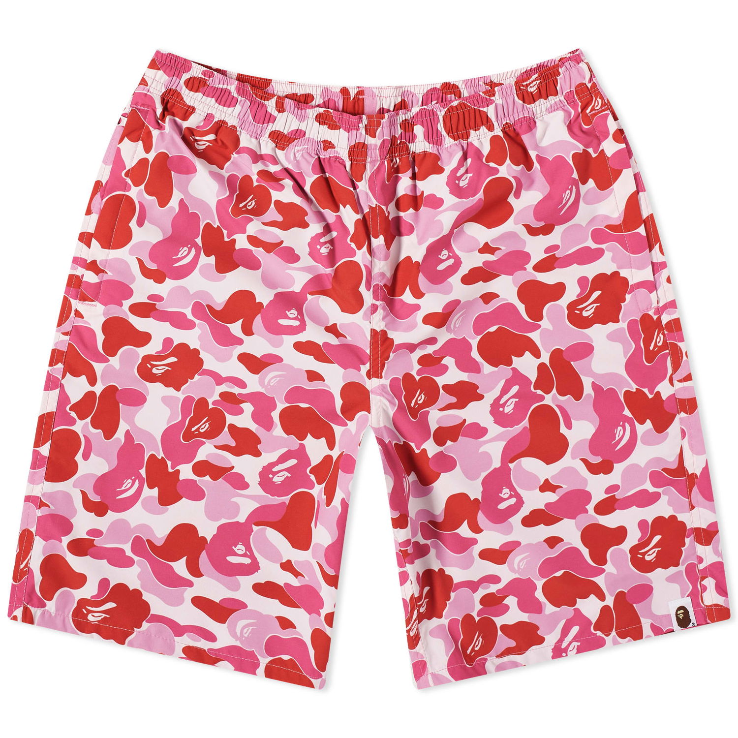 Shorts BAPE ABC Camo Beach Shorts Rød | 001SPJ301018M-PNK, 0