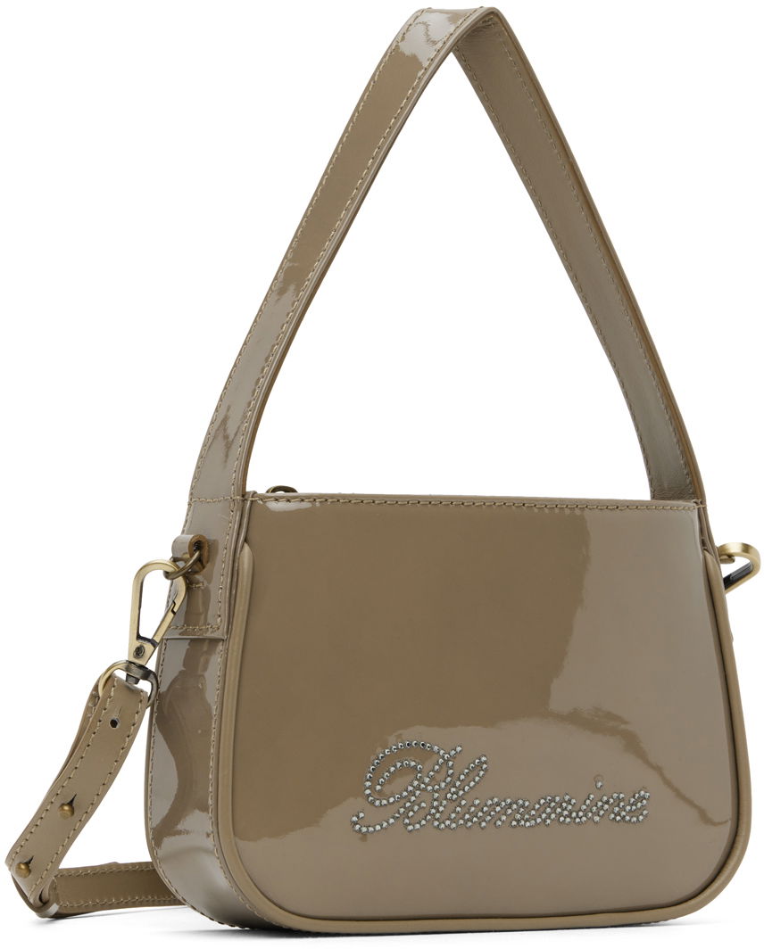 Håndtaske Blumarine Small Rhinestone Shoulder Bag Beige | P344W002A, 1