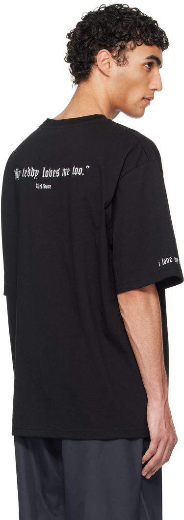 T-shirt We11done We11done Teddy Graphic T-Shirt Sort | WD-TT1-25-796-U-BK, 2