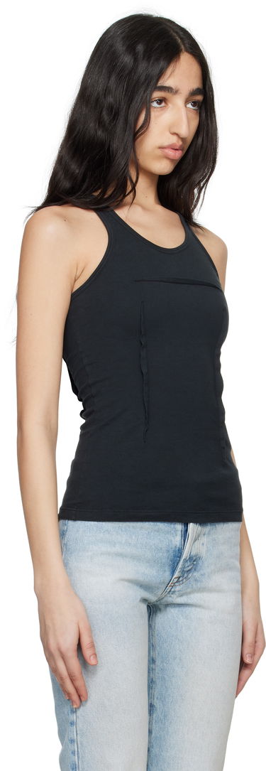 Tanktop Maison Margiela MM6 Maison Margiela Heavy Cotton Jersey Tank Top Sort | S62NL0051 M20108, 1