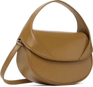 Håndtaske BY FAR Hari Creased Leather Shoulder Bag Brun | MWBTH008LL002BR044PL, 1
