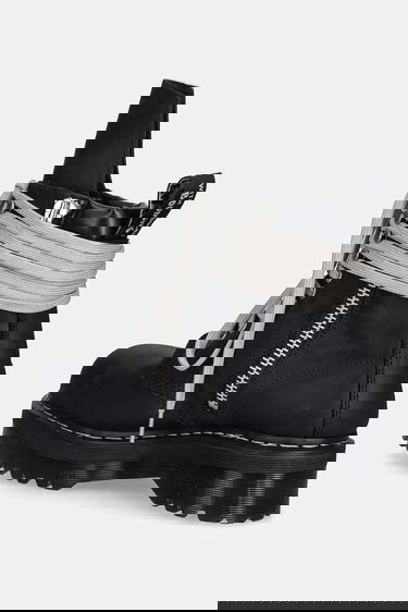 Sneakers og sko Rick Owens Rick Owens DRKSHDW x Dr. Martens Quad Sole Steel Toe Boot Sort | DM02E6813.9001, 2