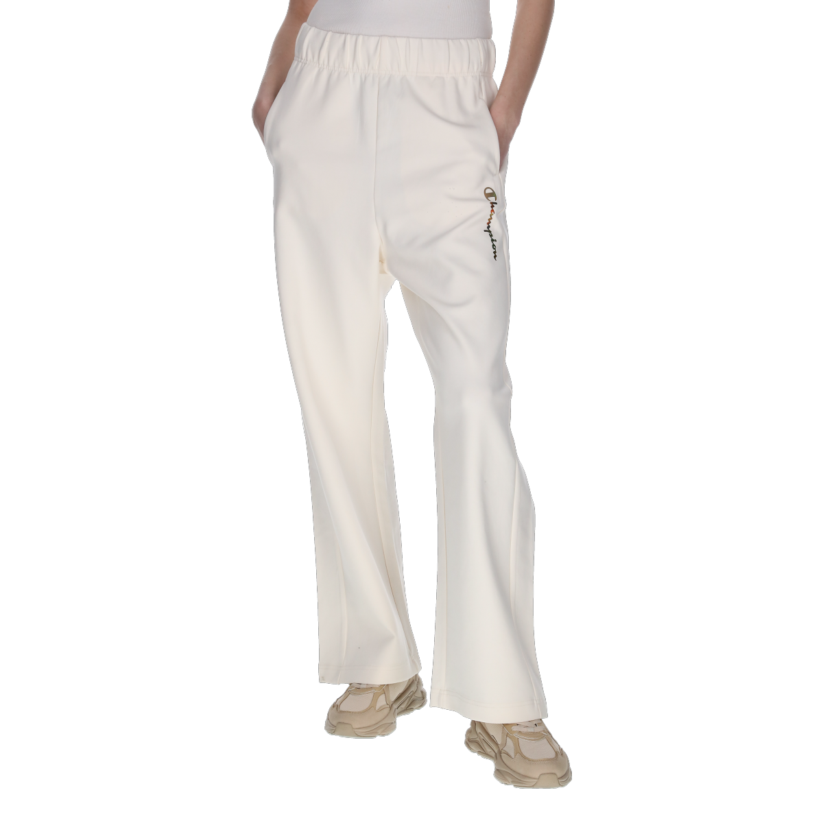 Bukser Champion Elasticated Waist Straight Hem Pants Hvid | 118251-WW011, 0