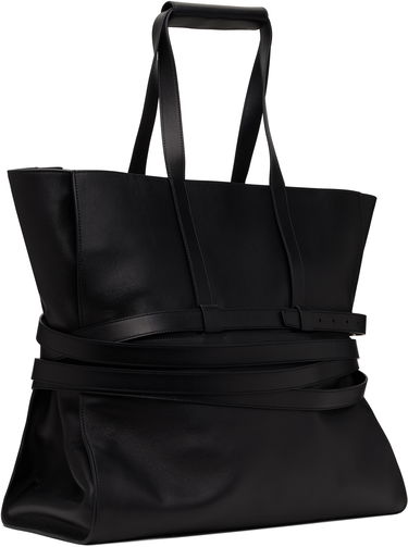 Mulepose Moschino Moschino 'Tie Me' Leather Tote Sort | MC4156PP1M 251MOOA0 000, 2